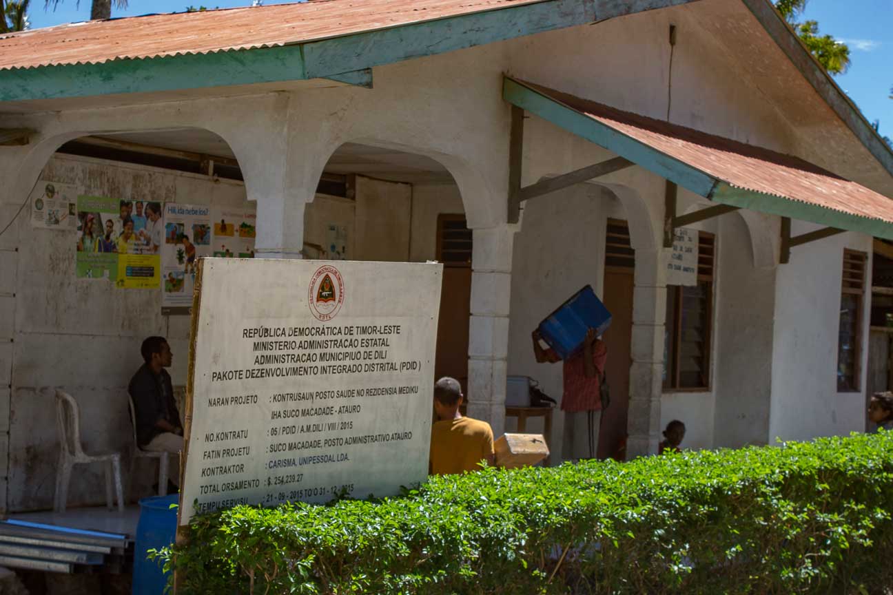 Health post in rural Macadade. A remote community in the mountains of Atauro island.