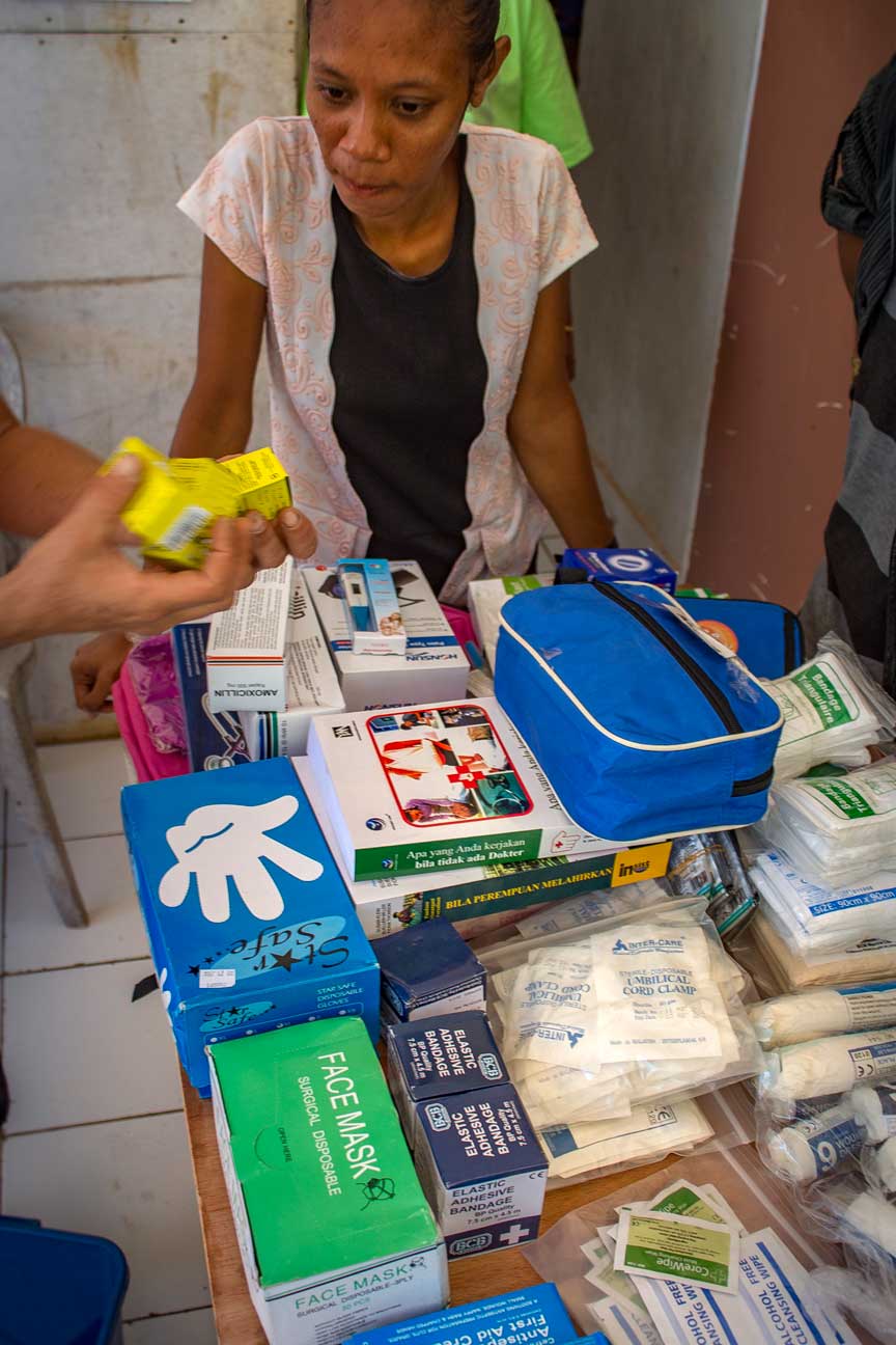 The midwife kits provide simple, reusable tools to help make childbirth safer.