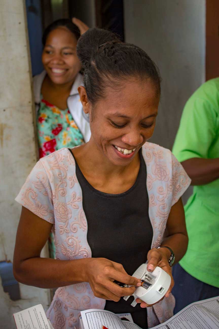A new Fetal doppler heart beat monitor was exactly what she needed.
