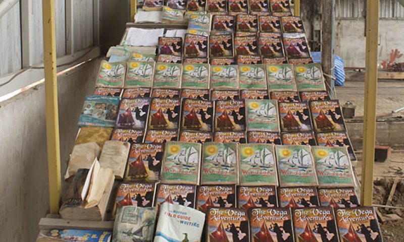 They were damaged but we could have used them for a charity sale, raising money to print more.